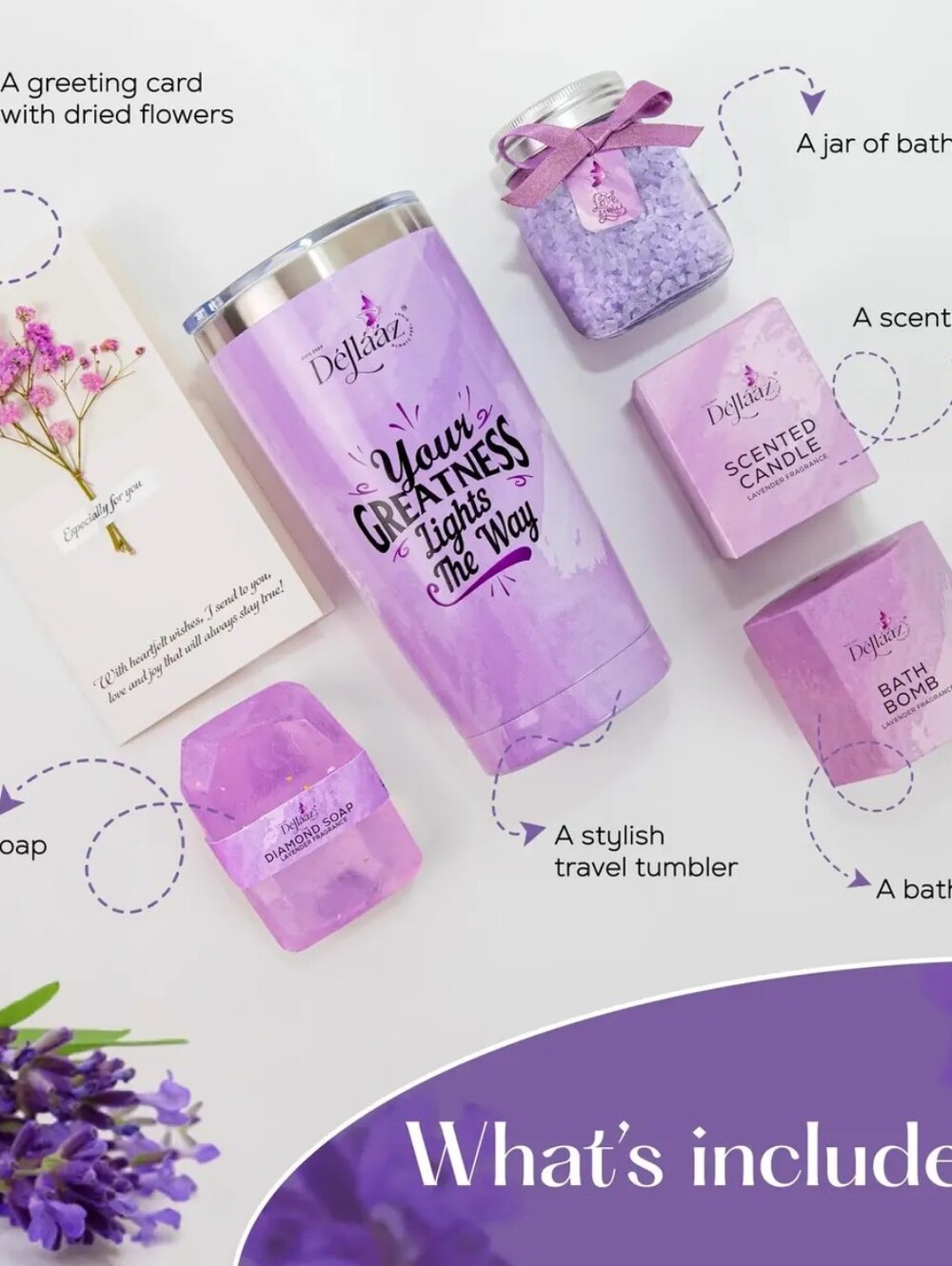 Dejlaaz Birthday Gifts For Women Lavender - Scented Bath & Body Gift - Picture 5 of 6